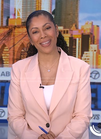 Shirleen's pink blazer on Good Morning America