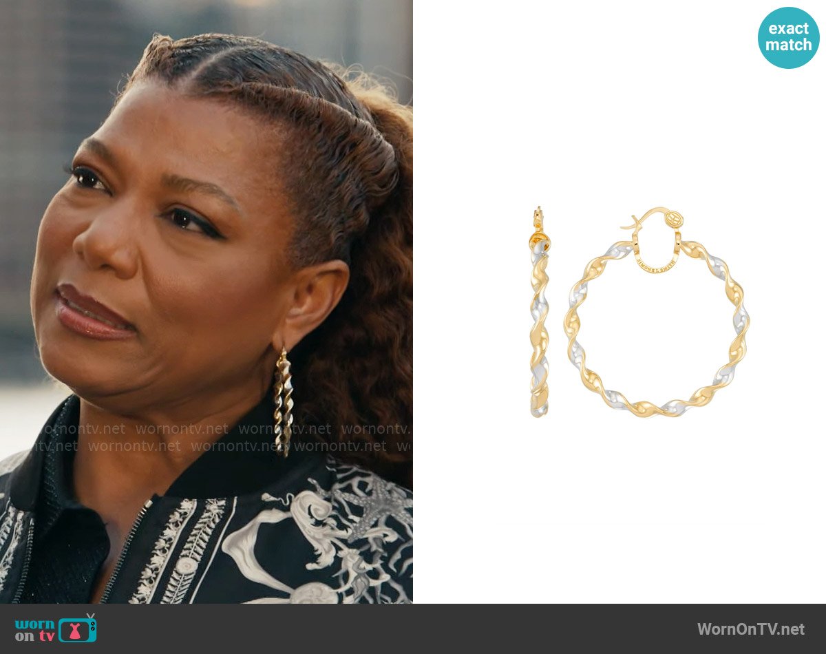 Robyn’s twisted hoop earrings on The Equalizer