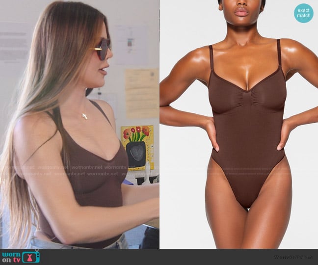 Khloe’s brown bodysuit on The Kardashians