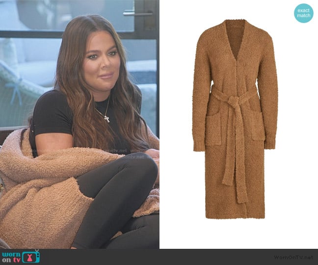 Skims Cozy Knit Robe worn by Khloe Kardashian (Khloe Kardashian) on The Kardashians