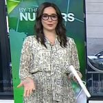 Savannah’s snake print tie neck dress on Today