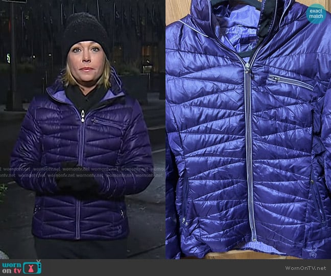 Spyder Down Filled Winter Jacket worn by Dylan Dreyer on Today