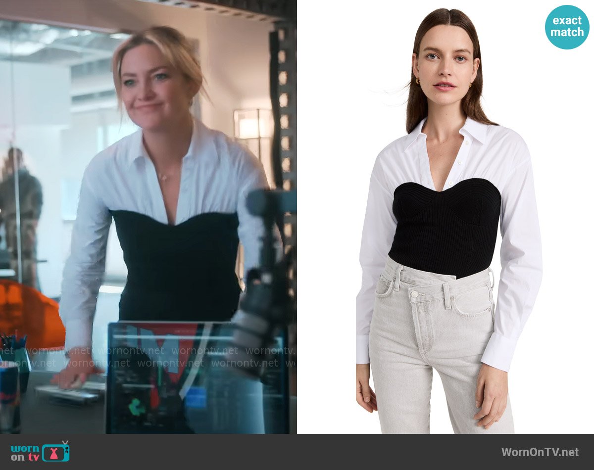 Staud Hazel Top worn by Isla Gordon (Kate Hudson) on Running Point