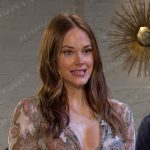 Stephanie’s paisley print blouse on Days of our Lives