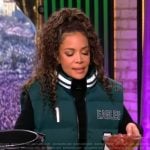 Sunny’s green padded vest on The View