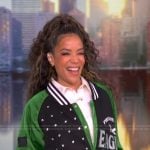 Sunny’s Eagles varsity bomber jacket on The View