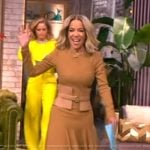 Sunny’s beige long sleeve sweater dress on The View