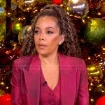 Sunny's burgundy double breasted suit on The View
