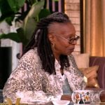 Whoopi’s leopard print distressed shirt on The View