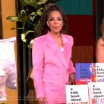 Sunny’s pink corduroy suit on The View