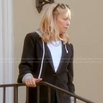 Sutton’s black hooded blazer on The Real Housewives of Beverly Hills