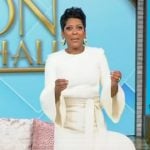 Tamron’s belted top and pants on Tamron Hall Show