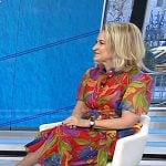 Dr. Stacey Rosen’s red floral dress on Today