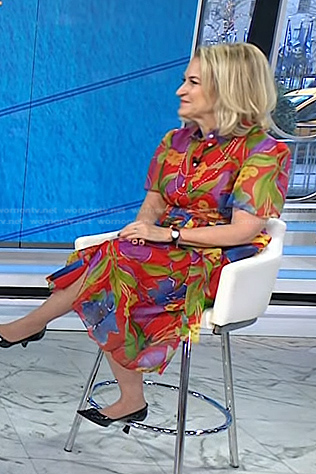 Dr. Stacey Rosen's red floral dress on Today