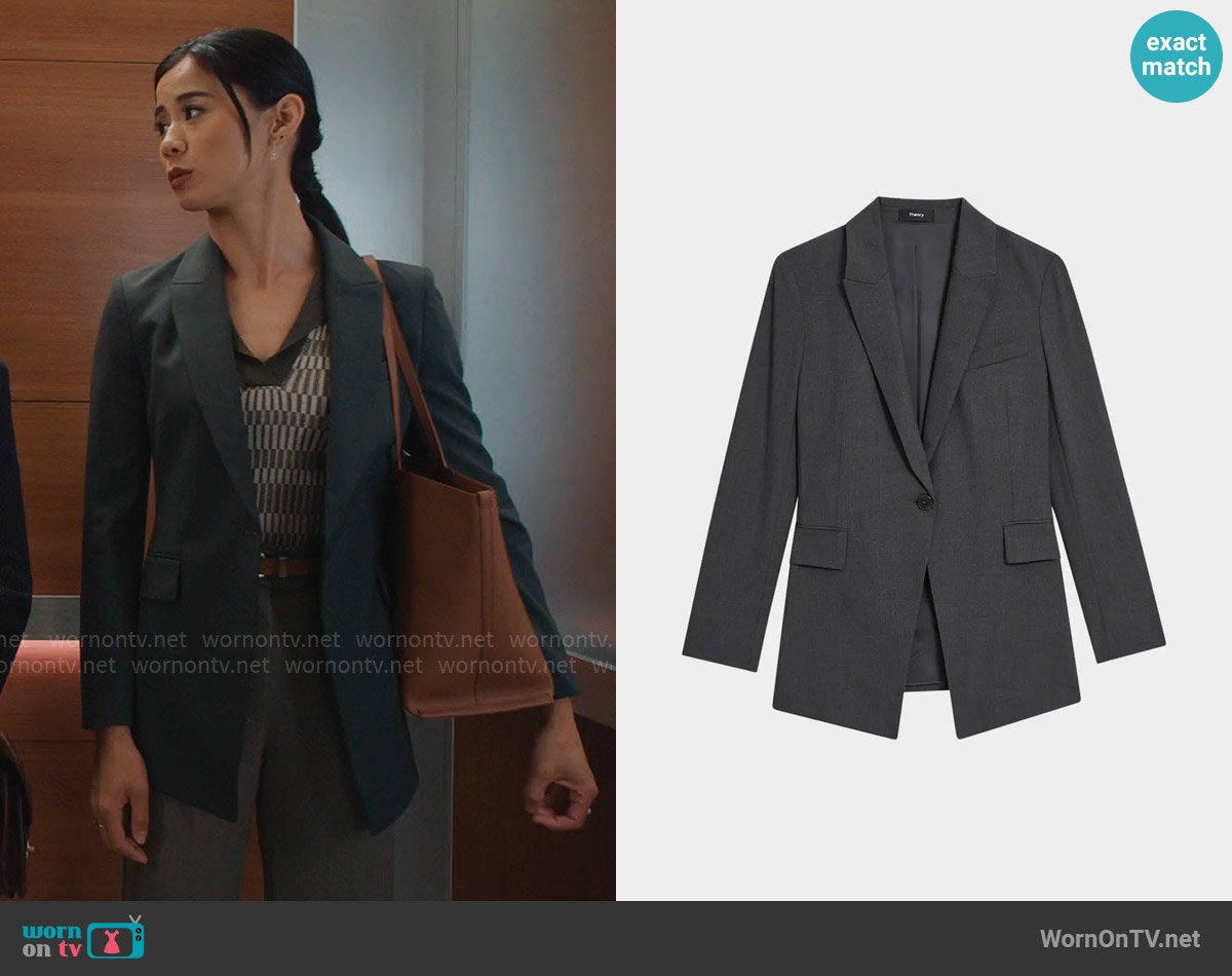 Sarah’s charcoal blazer on Matlock