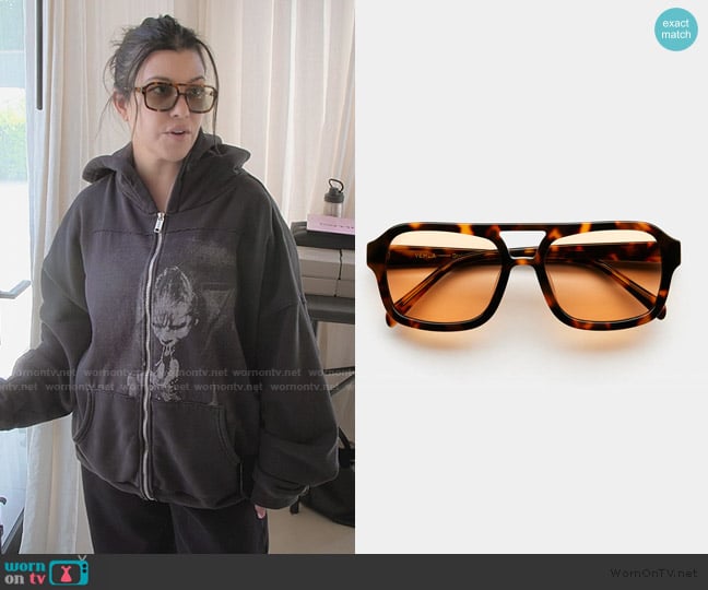 Kourtney’s tortoise sunglasses on The Kardashians