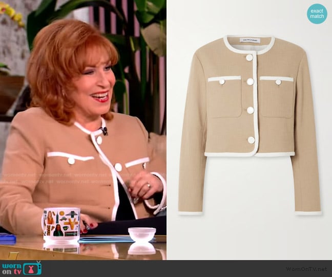 Veronica Beard Beale cotton-blend tweed jacket worn by Joy Behar on The View