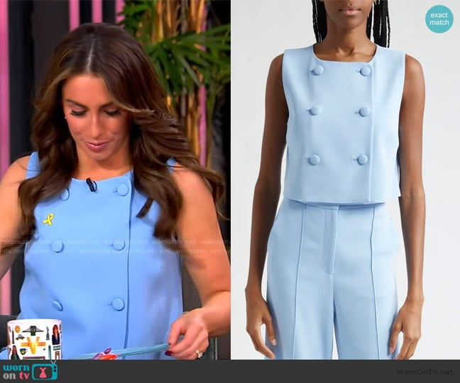 Veronica Beard Drexley Top worn by Alyssa Farah Griffin on The View