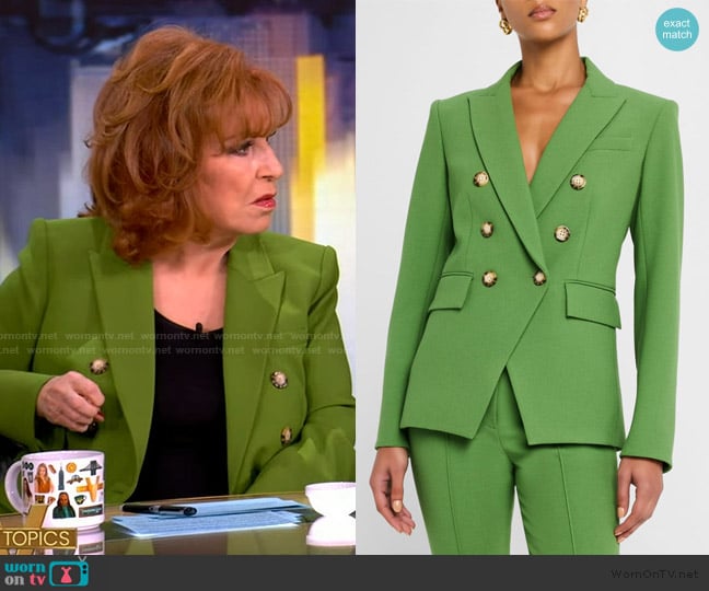 Veronica Beard  Miller Dickey Double-Breasted Jacket worn by Joy Behar on The View