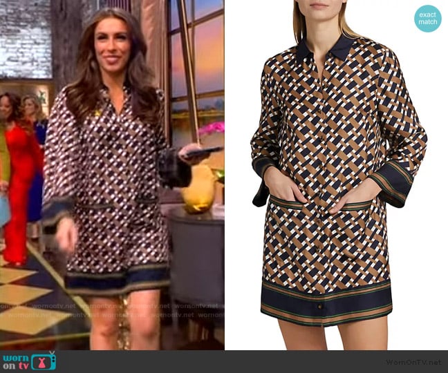 Veronica Beard Sumatra Cotton Shirtdress worn by Alyssa Farah Griffin on The View