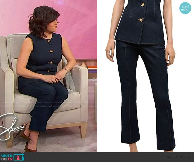 Tamsen Fadal’s denim jeans on Sherri