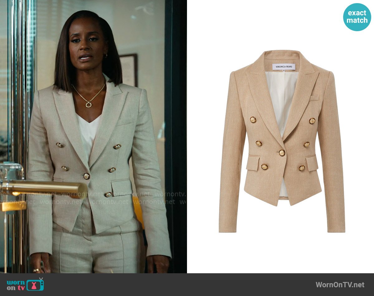 Veronica Beard Diego Jacket in Sandalwood Melange worn by Olympia (Skye P. Marshall) on Matlock