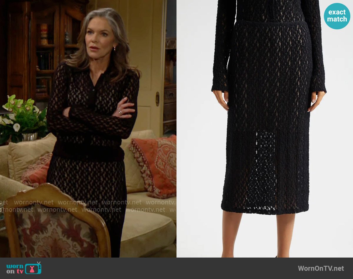 Vince Floral Lace Skirt worn by Diane Jenkins (Susan Walters) on The Young and the Restless