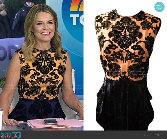  Vintage Dress - no details available worn by Savannah Guthrie on Today