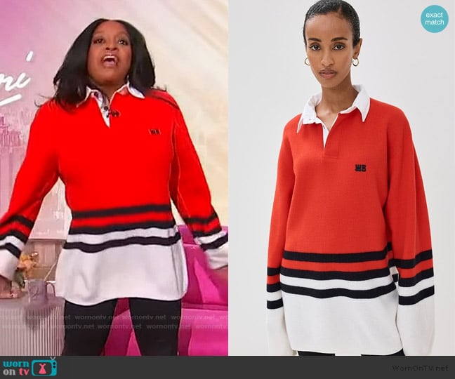 Wales Bonner Cypher Polo worn by Sherri Shepherd on Sherri