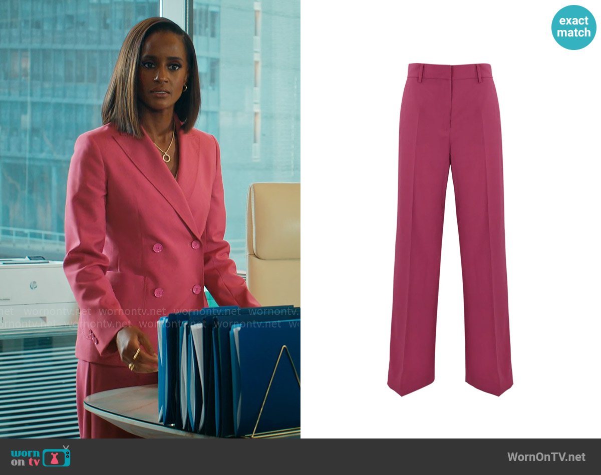 Weekend Max Mara Visivo Trousers worn by Olympia (Skye P. Marshall) on Matlock