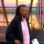 Whoopi’s pink floral print dress on The View