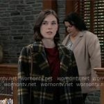 Willow’s plaid coat on General Hospital