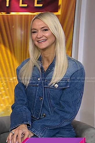 Zanna Roberts Rassi's cropped denim jacket on Today