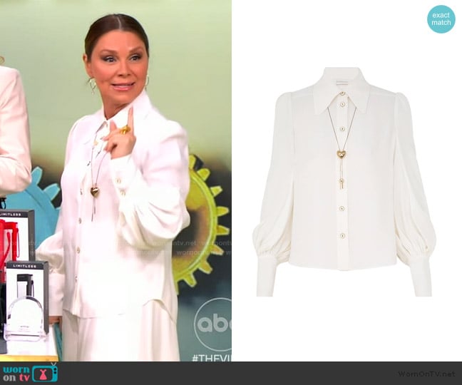 Zimmermann Collared Blouse worn by Gretta Monahan on The View