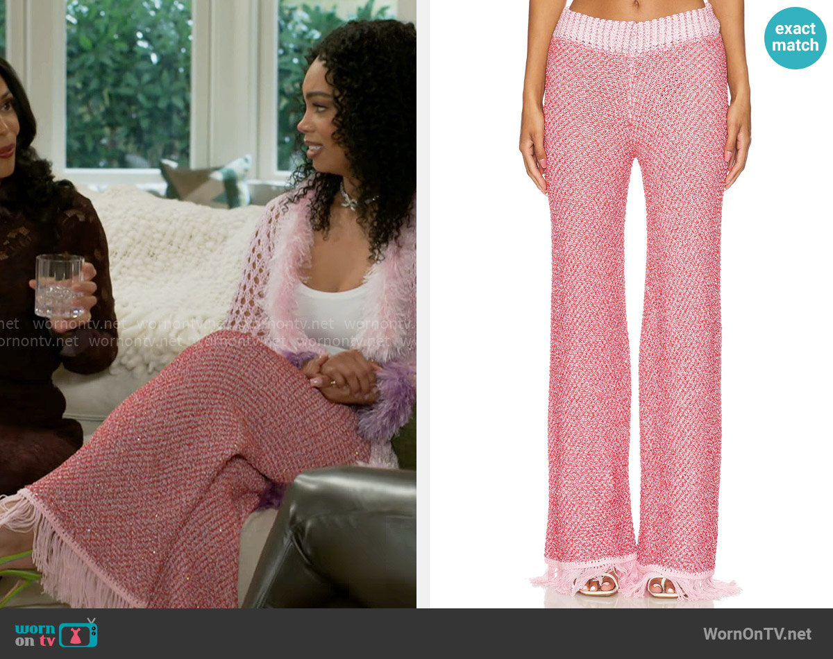 Asta Resort Grace Sequined Pant worn by Chelsea Hamilton (RhonniRose Mantilla) on Beyond the Gates