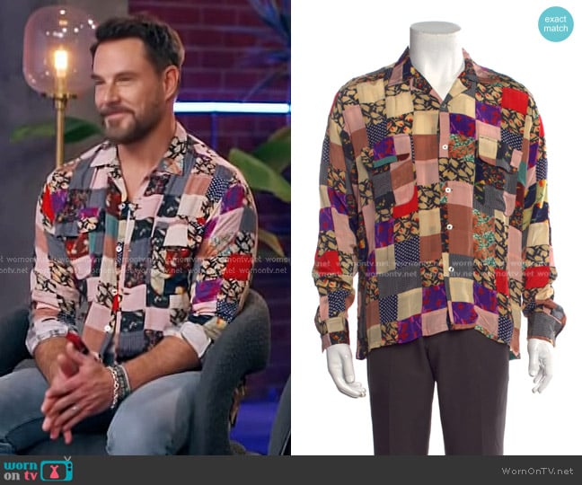 Bode Hari Patchwork Shirt worn by Jimi Westbrook on The Voice