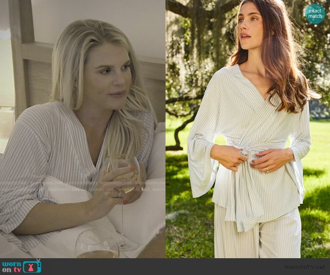 Madison’s striped pajama top on Southern Charm