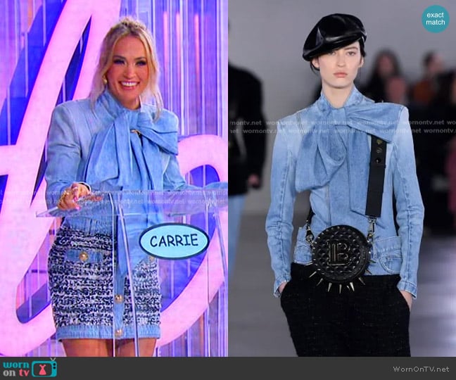 Balmain Fall Collection worn by Carrie Underwood on American Idol