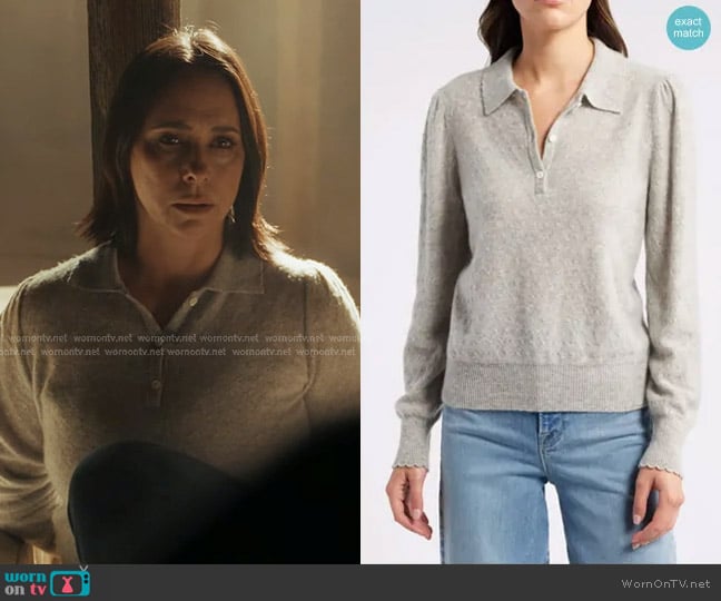 Maddie’s grey polo sweater on 9-1-1