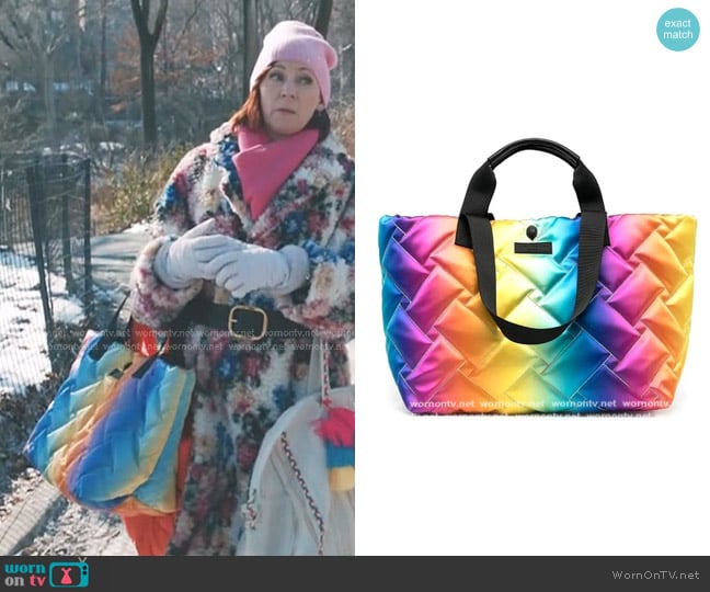 Elsbeth’s rainbow bag on Elsbeth