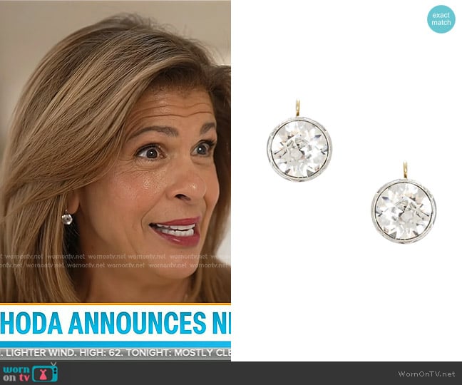 Jennifer Miller Large Antique Drop Earrings worn by Hoda Kotb on Today