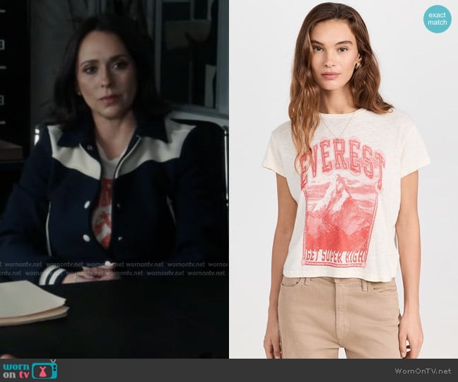 Mother The Sinful Tee in Get Super Hig worn by Maddie Kendall (Jennifer Love Hewitt) on 9-1-1