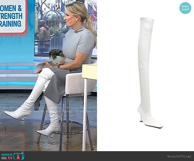 Proenza Schouler Ruched Over The Knee Boots worn by Dr. Jennifer Ashton on Today