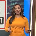 Adelle’s yellow faux wrap dress on Today