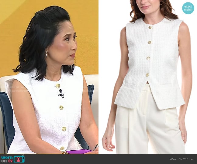 Nanette Nanette Lepore Tweed Vest worn by Vicky Nguyen on Today