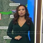 Adelle’s green wrap dress on Today