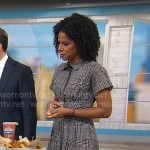 Adriana Diaz’s checked shirtdress on CBS Mornings