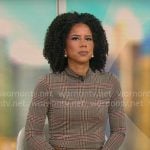 Adriana Diaz’s plaid top and skirt on CBS Mornings