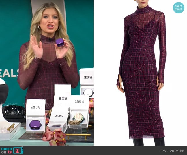 AFRM Shailene Dress in Twisted worn by Ashley Bellman on CBS Mornings