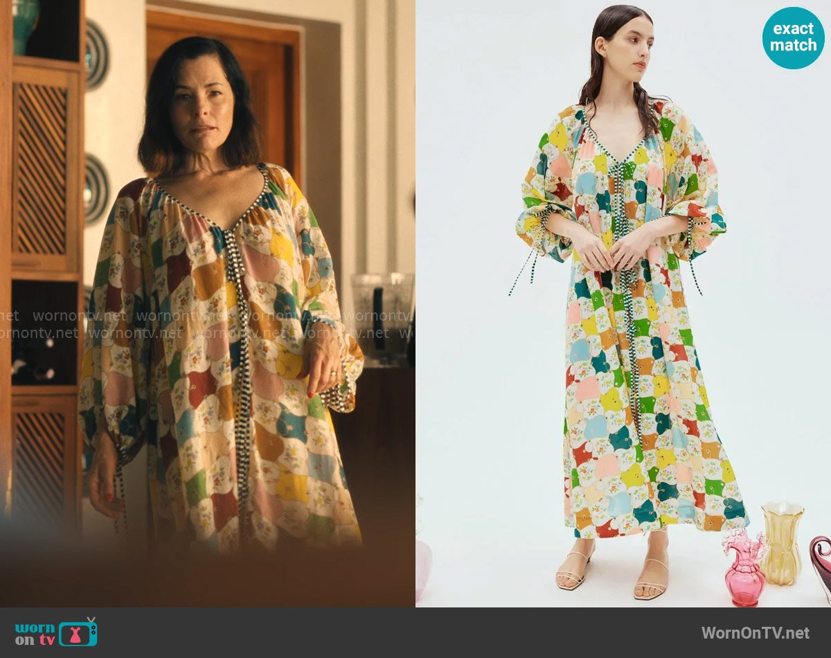 Alemais Everly Pool Dress worn by Victoria Ratliff (Parker Posey) on The White Lotus